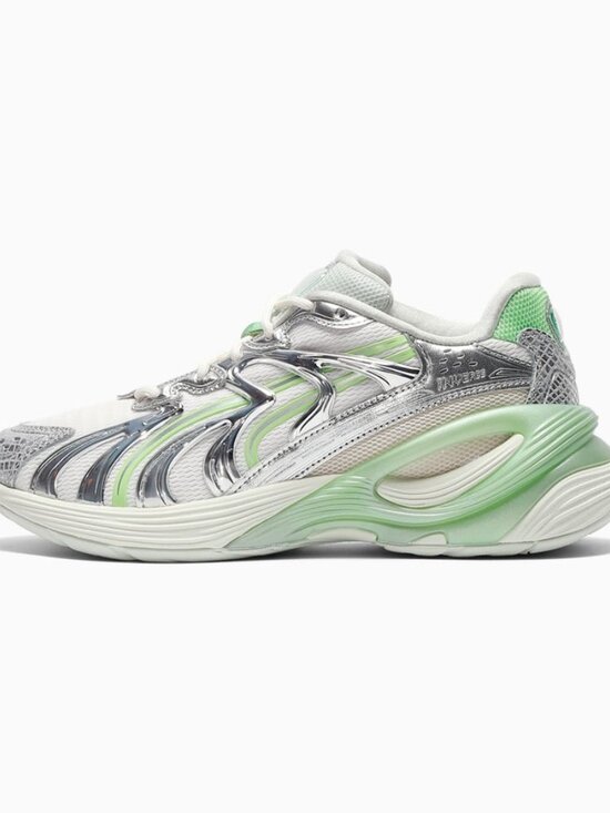 Puma Shoes - Puma Green Silver Chunky Sneakers Women’s Size 8 Y2K Trainer NEW
